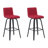 Fowey Biance Modern Swivel Counter Height or Bar Height Stool with Upholstered Seat and Wood Frame-381908574-381908577-381908576