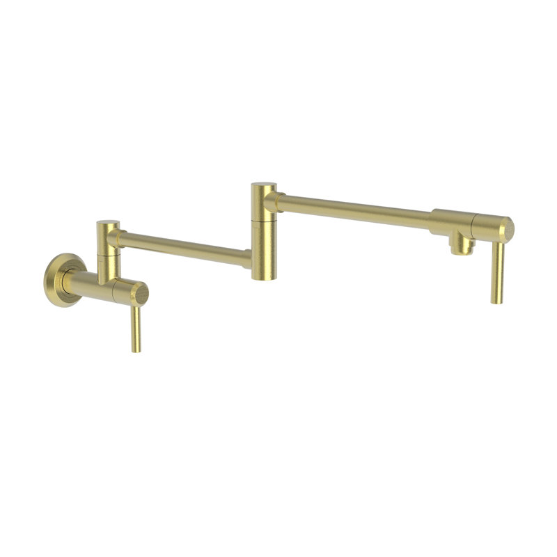 Jeter Wall Mount Pot Filler, Satin Brass (PVD)
