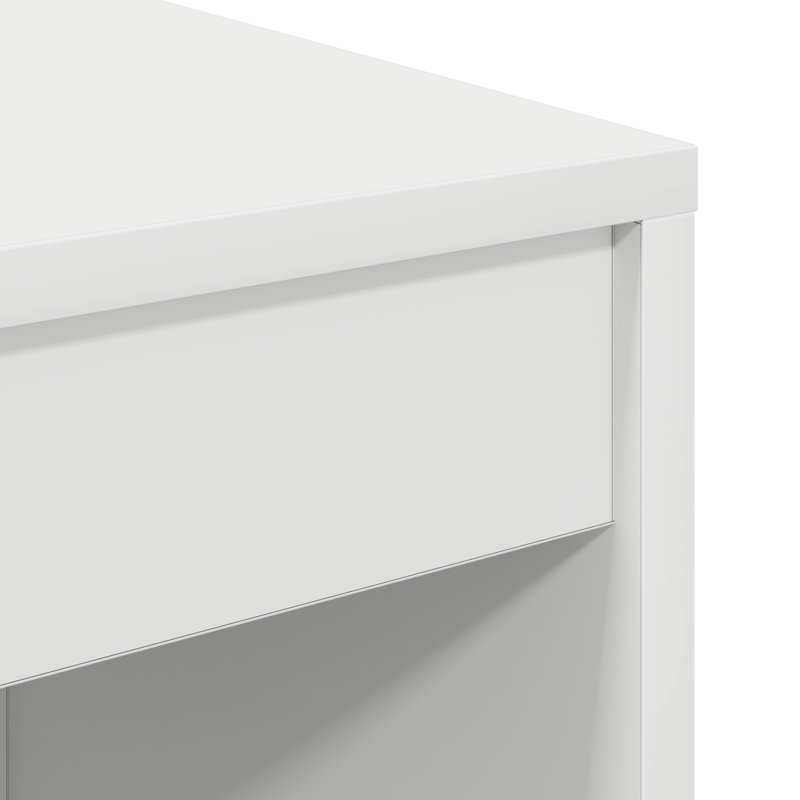 Writing Desk Particle Board 76 Cm, 76cm H x 70cm W x 40cm D, White