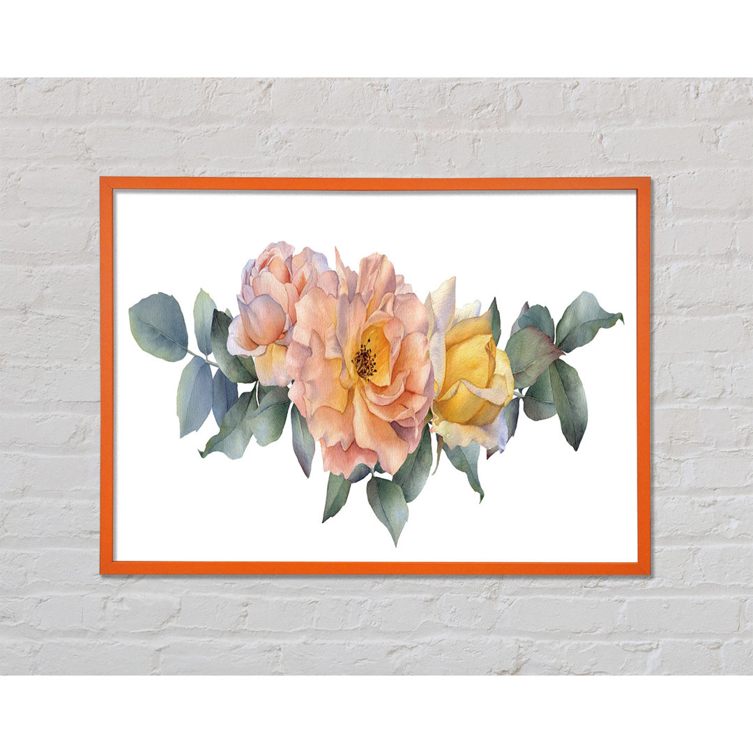 The Blush Pink Rose - Einzelner Bilderrahmen Kunstdrucke