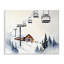 Toile de paysage de chalet de ski, conception par Arlington Prints-743145217