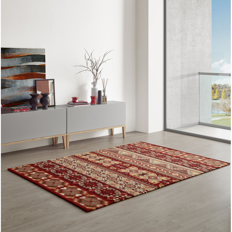 Southwestern Wool Area Rug, Rectangular 240 x 340 cm