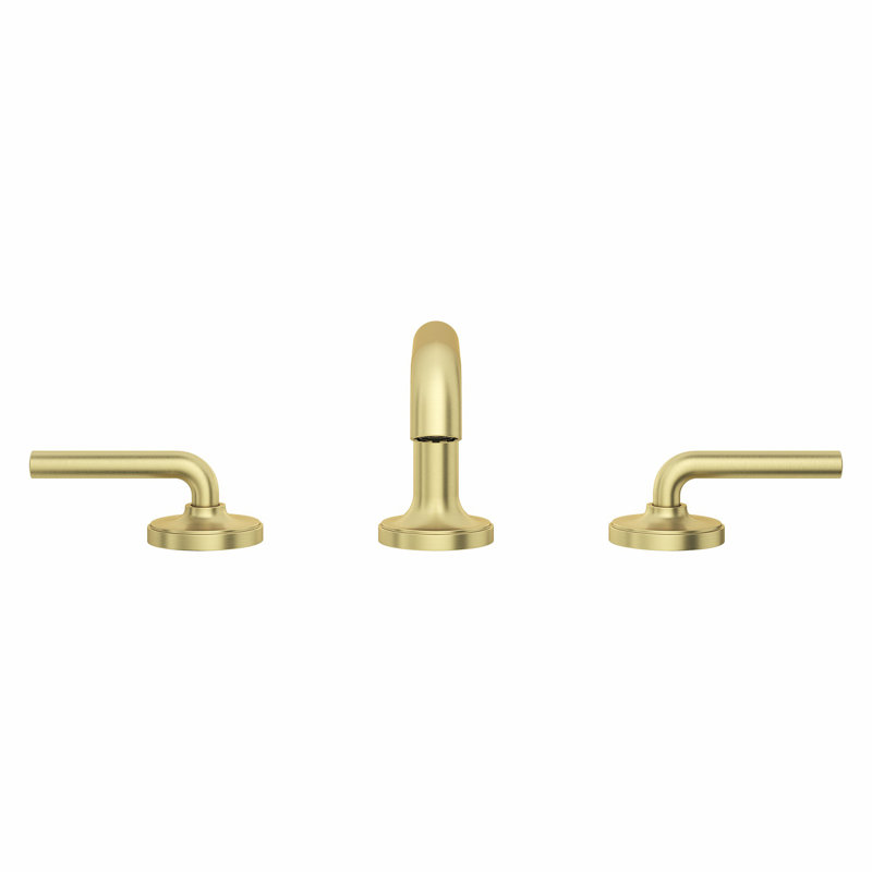 Robinet de salle de bain à large entraxe avec drain TENET, Or brossé