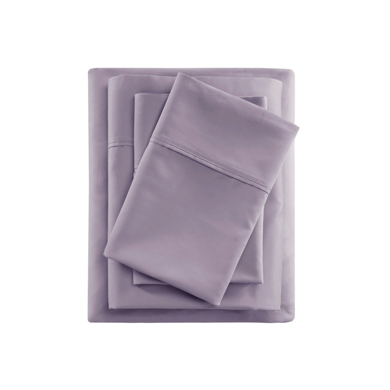Ensemble de draps Cooling, Queen Sheet Set with 2 Pillowcases, Purple