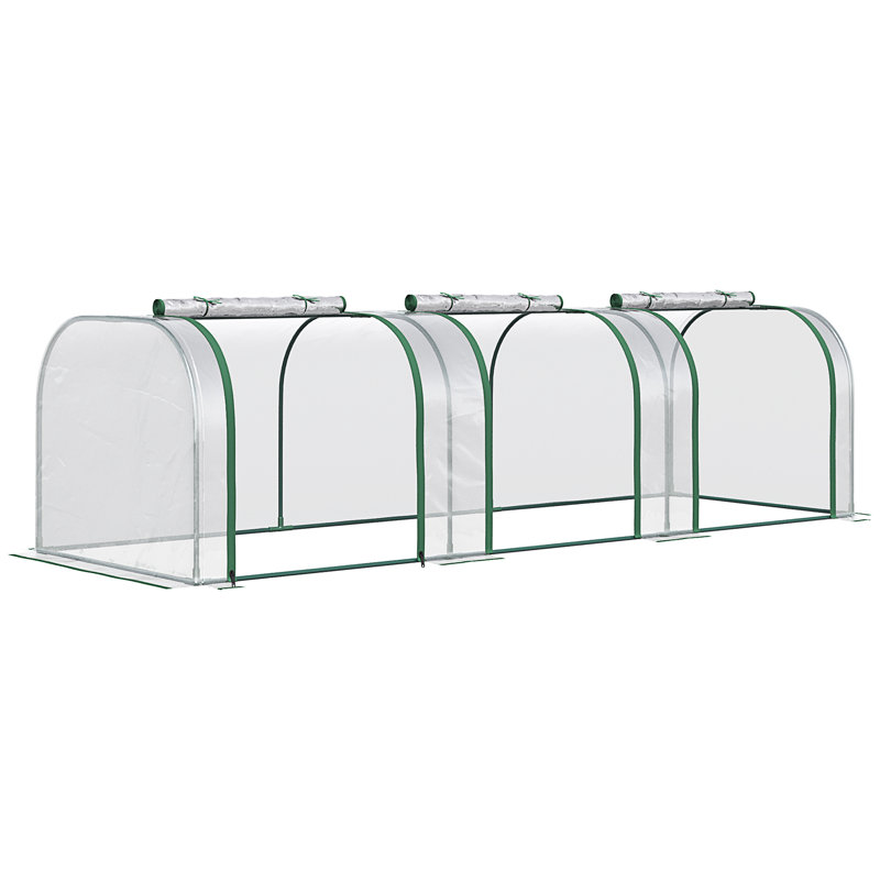 Mini serre Outsunny 10 pi x 3 pi x 2,5 pi