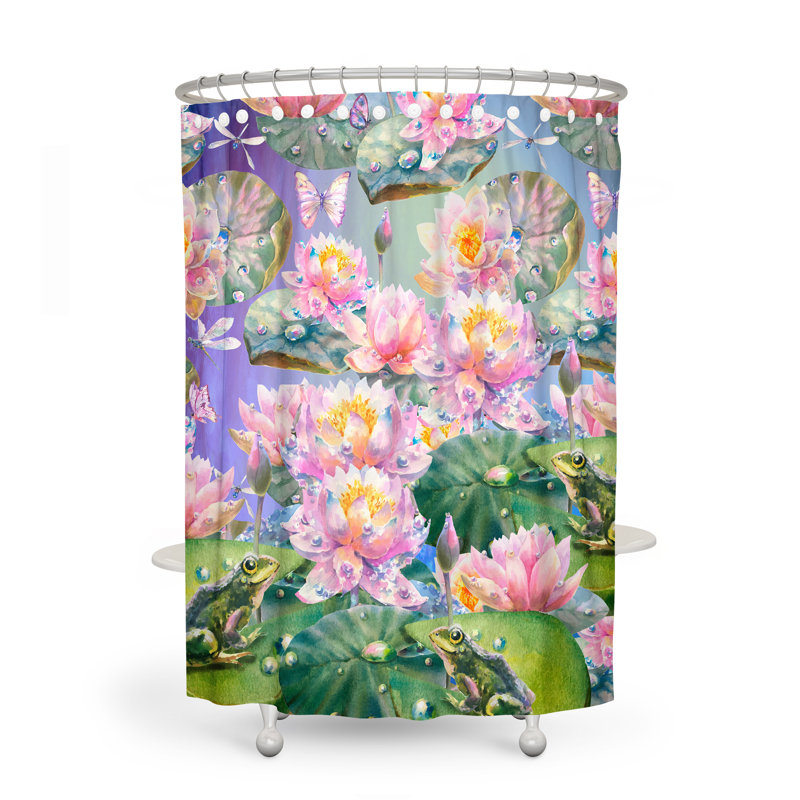 Rideau de douche Floral, H 83 po x l 70 po