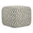 Beatrix 18"W Boho Upholstered Polyester Square Pouf