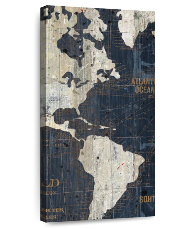 Old World Hemming Blue II, 48" H x 24" W