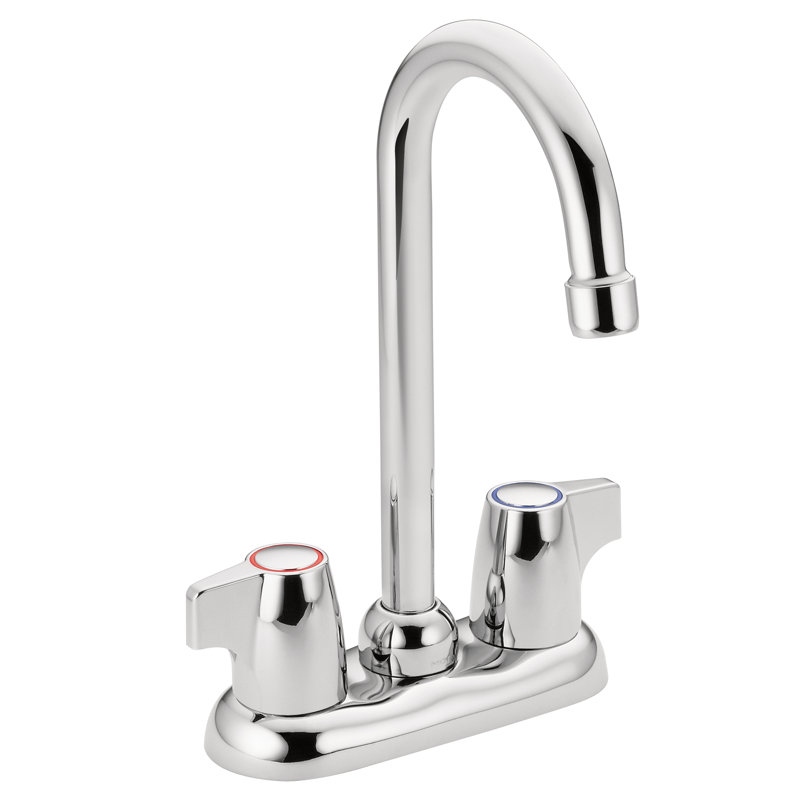 Robinet de bar à deux poignées Chateau, Chrome