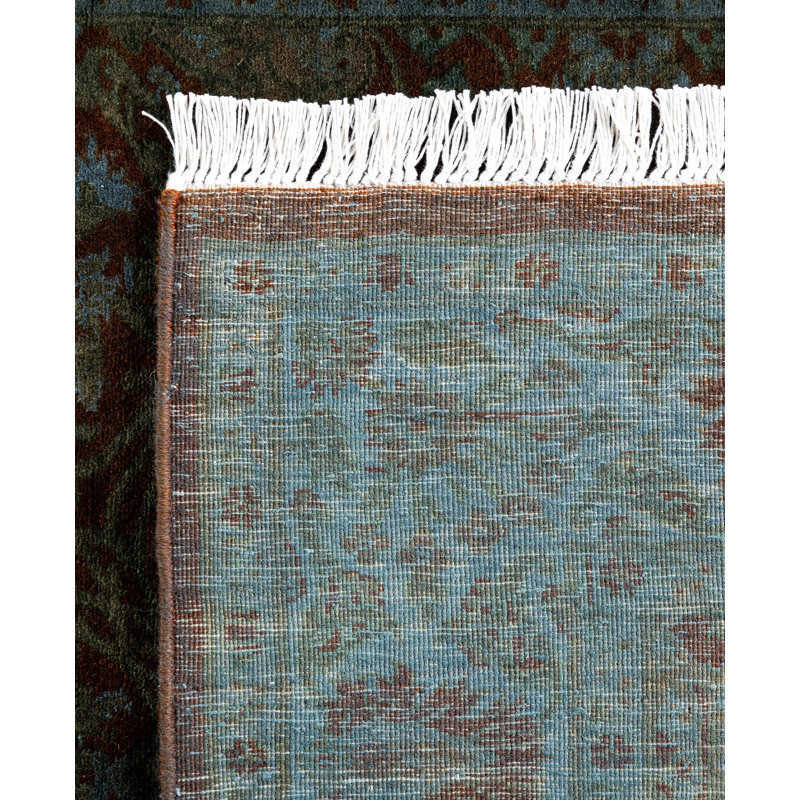 Overdyed One-of-a-Kind 3' 0" X 7' 8" Hand Knotted Area Rug