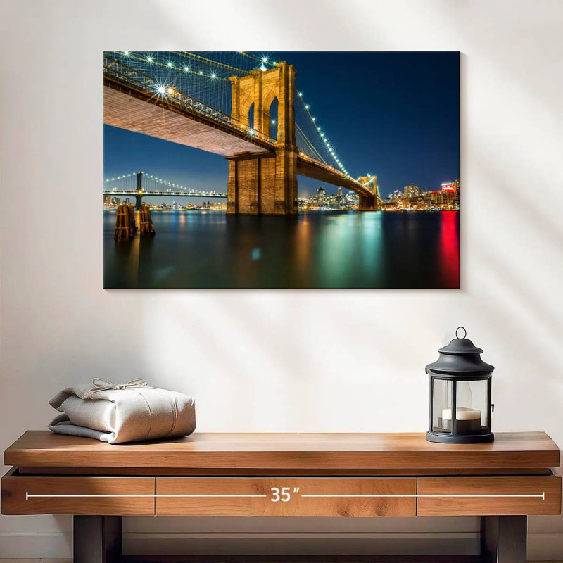 Lilie Brooklyn Bridge veilleuses, H 16 po x l 24 po