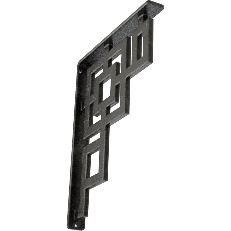Support en fer forgé Eris, Argent antique, H 12 po x l 1,5 po x P 10 po