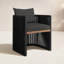 Clifton Dining Chair In Peppercorn Fabric