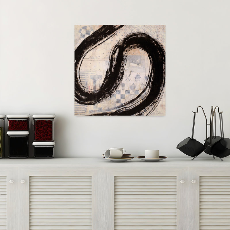 «Brushstroke No. 10», art contemporain abstrait, H 18 po x l 18 po