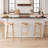 86.6’’W Modern Kitchen Island with Trash Can Storage , Center Island for Kitchen, Prep Station, Coffee Bar