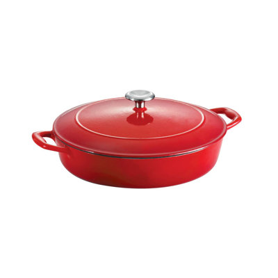 Tramontina Bestow 3.8L Made From Cast Iron, With Enamel Porcelain Interior And Exterior, And Stainless Steel Knob. Round Dutch Oven