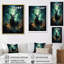 «Audry Green Moose Enchanted Forest», reproduction sur toile-1227142984-1227142987