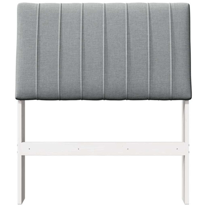 Solid Wood Headboard, European Toddler (80 x 160 cm), White, Light Grey