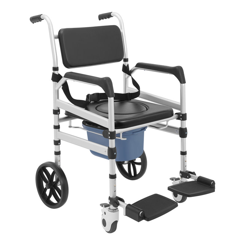 Heavy Duty Shower Chair With Wheels(O-Shape Seat)