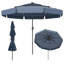 Parasol de patio solaire de 10 pi avec 32 lumières DEL et dessus ventilé à 3 niveaux-1840568339