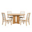 Ensemble de table de salle à manger Premium Premium en bois massif avec plateau extensible et chaises rembourrées-1599434885