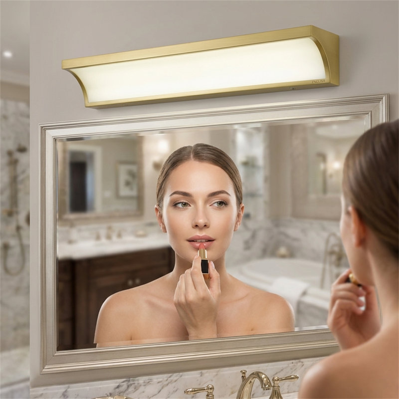 24-inch All-in-one Led Bathroom Vanity Light Strip, Suitable For Both Dry And Humid Indoor Environments., Antique Brass