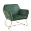 Chaise d'appoint en velours 29,5 "avec base en métal-85811014