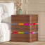 Fully Assembled 3-Drawer Nightstand with Charging Station and Motion Sensor RGB Light, Curved Profil-1210173028-1208932935