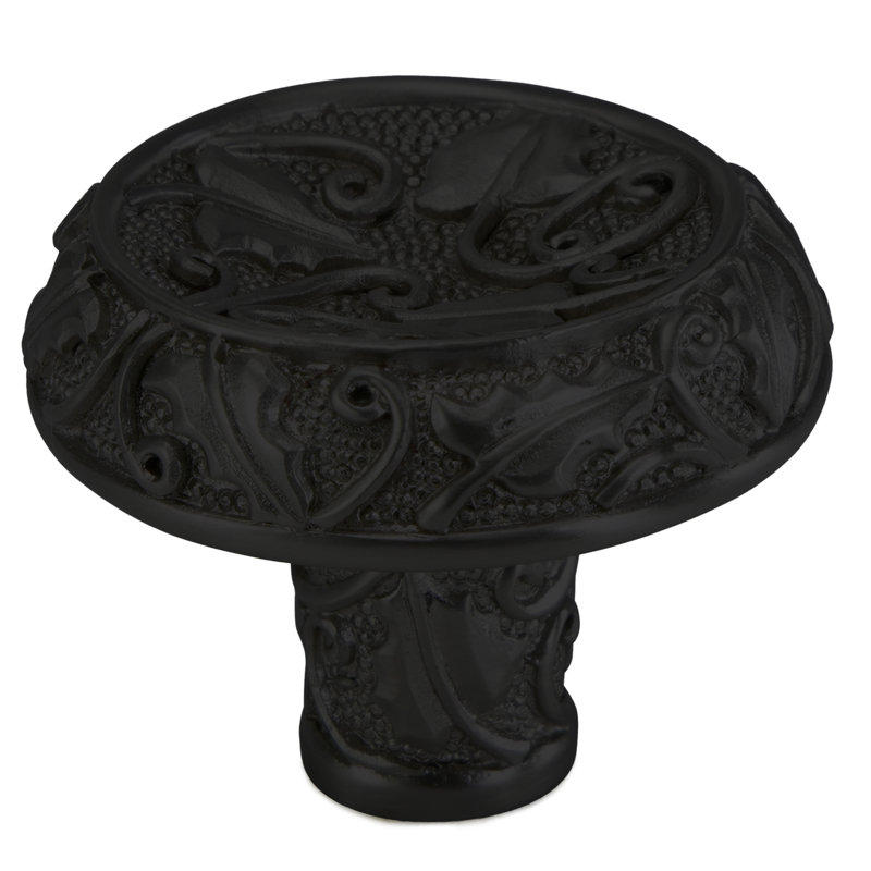 edgar berebi rookwood knob in matte black plate