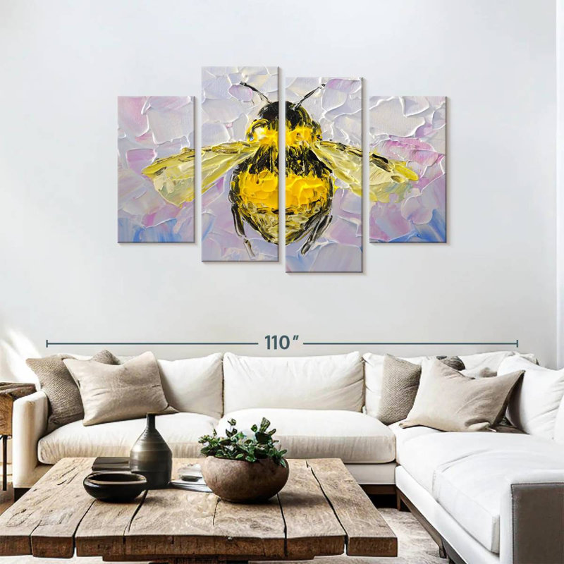 Brampt Abstract Bee, 48" H x 75" W