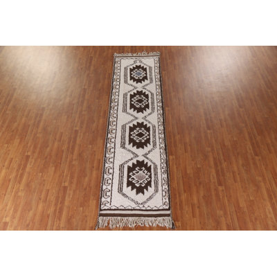 Natural Dye Anatolian Turkish Runner Rug 3x11