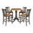 Doryan 4 - Person Extendable Solid Wood Top Pedestal Base Dining Set