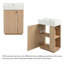 Meuble-lavabo 21,6 po avec lavabo en céramique