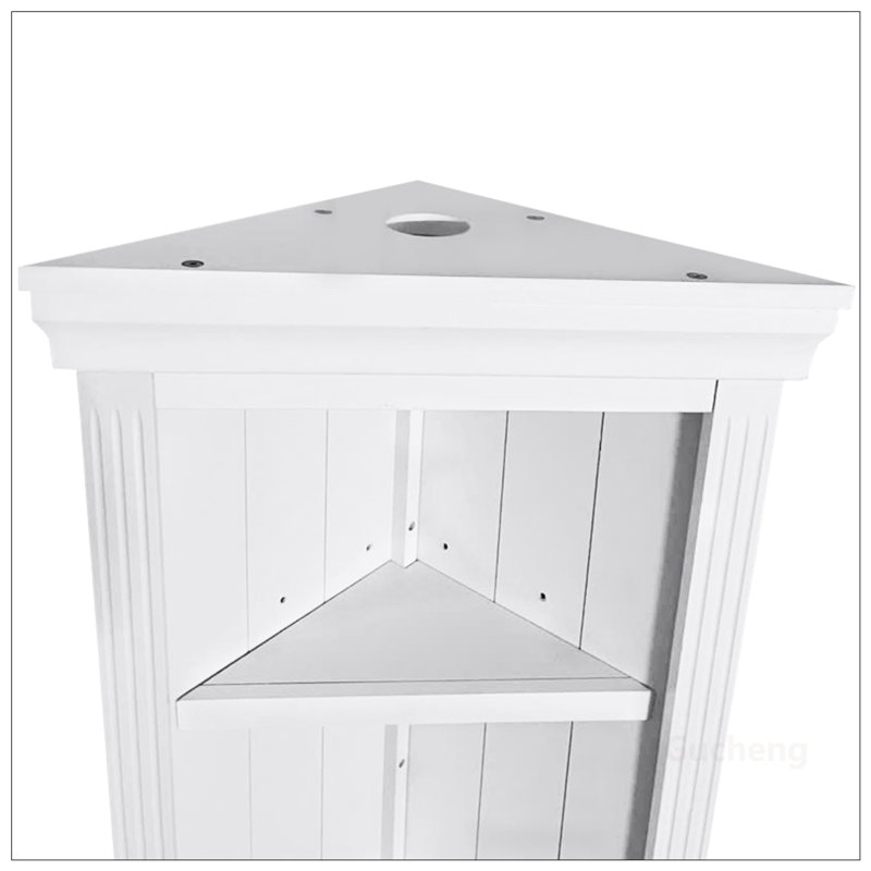 Tablette d'angle moderne avec lumière DEL et pieds réglables pour un rangement et un affichage polyvalents, parfaite pour n'importe quelle pièce