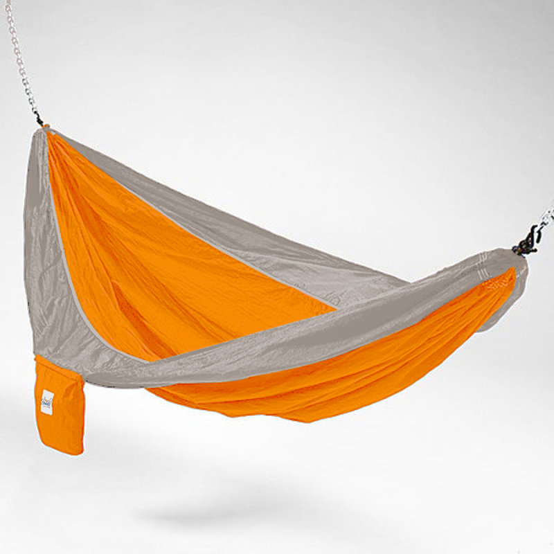 Bedfo 2 Person Camping Hammock, Orange; Gray