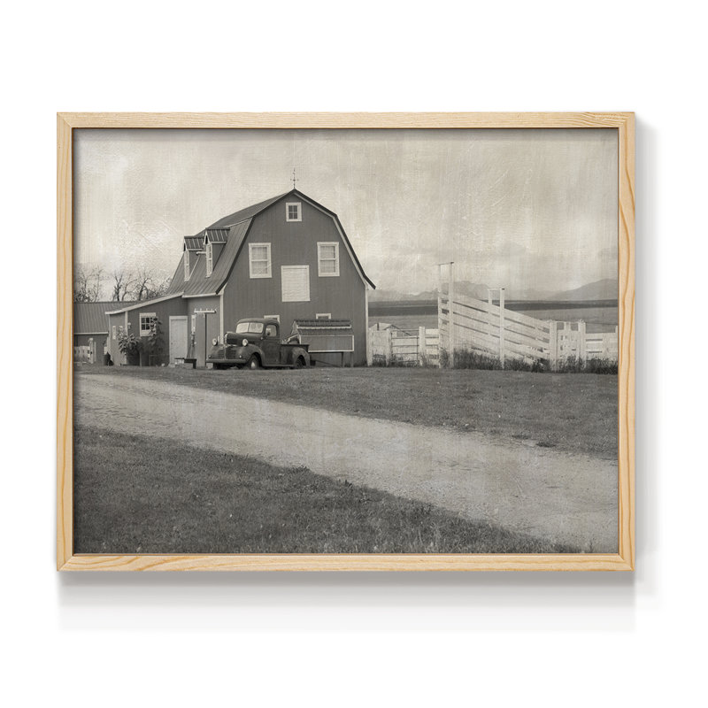Farm Day -Framed Print - Restickable, Natural, 11" H x 14" W