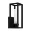 Lanterne murale d'extérieur en verre givré noir mat-68740231