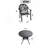 Elegant 3-Piece Cast Aluminum Patio Set With Comfortable Brown Cushions-1616698842
