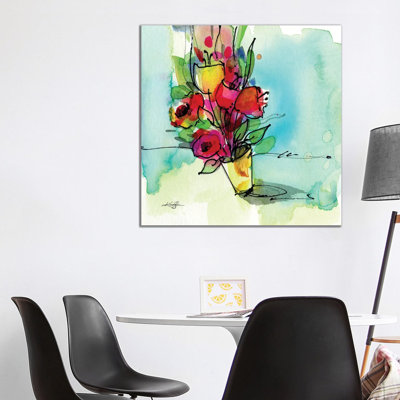 Flowers by Kathy Morton Stanion - Wrapped Canvas Print