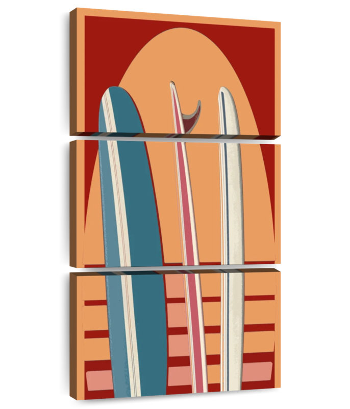 Beach Surfboard Sunset