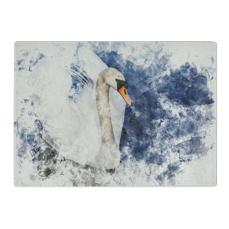 Swan Vol.2 Chopping Board, 28.5cm W x 39cm L