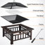 Hearthfolk Square Charcoal and Wood Burning Fire Pit-1781964588-1781964590