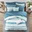 Courtepointe pour couette double / grand 8 pièces Seersucker-116011254-116011257