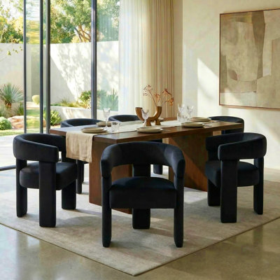 Light-Luxury Velvet Dining Chair