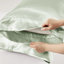 Ensemble de draps en satin sauge pour lit de bébé 4 pièces - doux et soyeux, doux pour les cheveux, froissé
