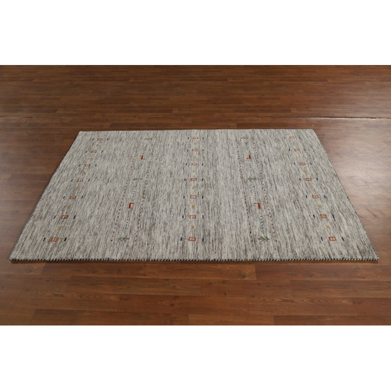 Tribal Wool Gabbeh Oriental Rug 4x6