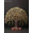 19" Tree of Life with Stand - Handcrafted Brass with Colorful Inlay Work - Banyan Tree Wall Art Statement Piece