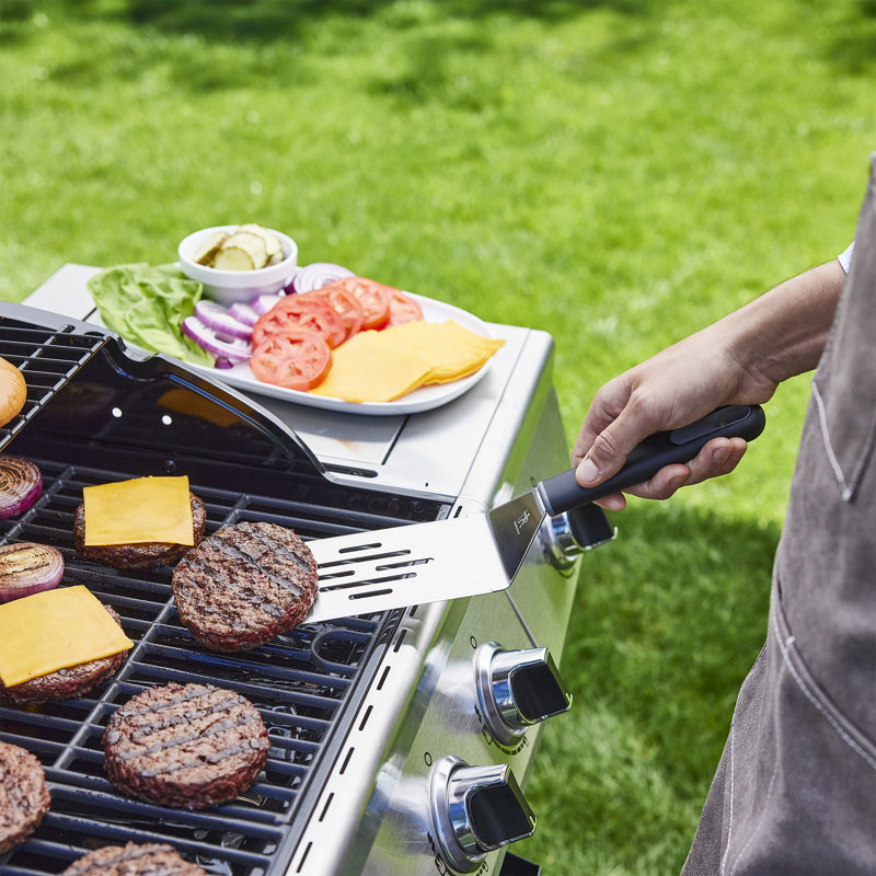 HENCKELS BBQ 2-Piece Stainless Steel Griddle Spatula Set
