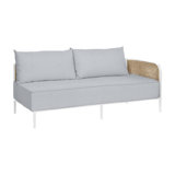 Havana Cane N-Dura Resin Wicker Outdoor Right Arm Facing Sectional