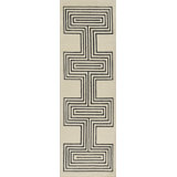 Orlie Hand Tufted Wool Geometric Area Rug in Brown